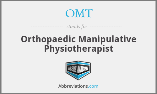 OMT - Orthopaedic Manipulative Physiotherapist