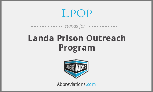 LPOP - Landa Prison Outreach Program