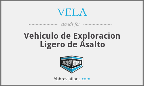 VELA - Vehiculo de Exploracion Ligero de Asalto
