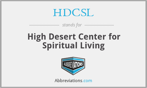 HDCSL - High Desert Center for Spiritual Living