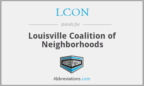 LCON - Louisville Coalition of Neighborhoods