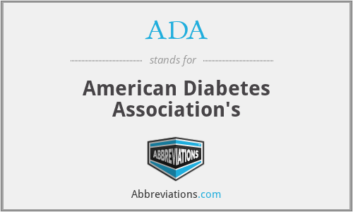 ADA - American Diabetes Association's
