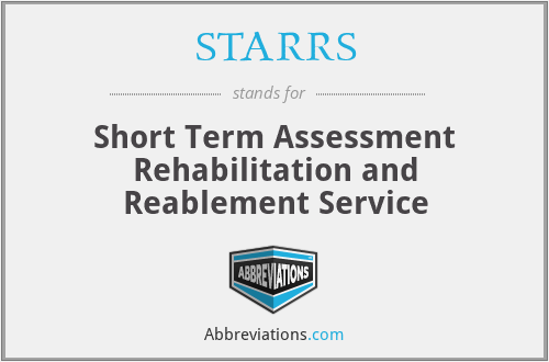 STARRS - Short Term Assessment Rehabilitation and Reablement Service