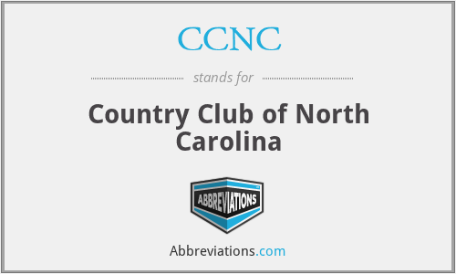 CCNC - Country Club of North Carolina