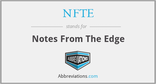 NFTE - Notes From The Edge