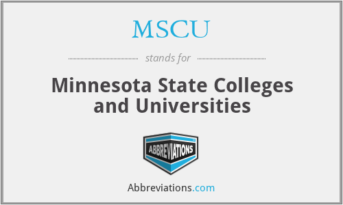 MSCU - Minnesota State Colleges and Universities
