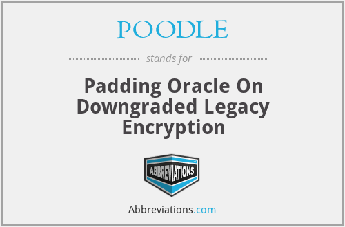 POODLE - Padding Oracle On Downgraded Legacy Encryption