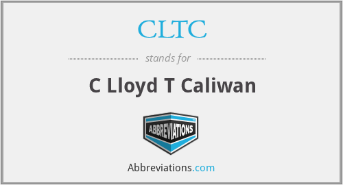 CLTC - C Lloyd T Caliwan