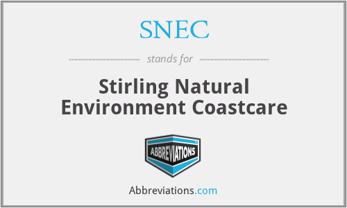 SNEC - Stirling Natural Environment Coastcare