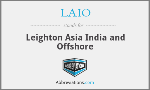 LAIO - Leighton Asia India and Offshore