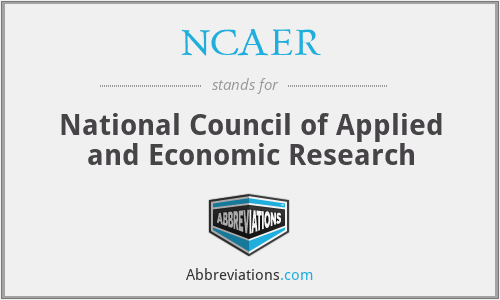 NCAER - National Council of Applied and Economic Research
