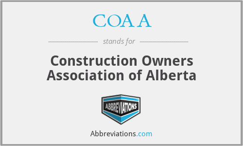 COAA - Construction Owners Association of Alberta
