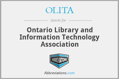 OLITA - Ontario Library and Information Technology Association