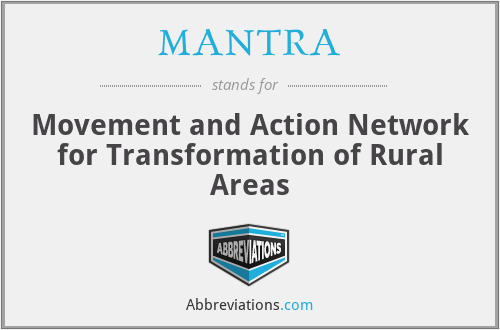 MANTRA - Movement and Action Network for Transformation of Rural Areas