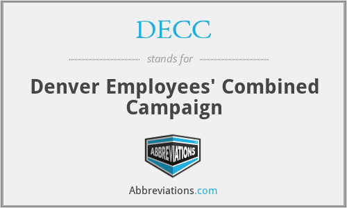 DECC - Denver Employees' Combined Campaign