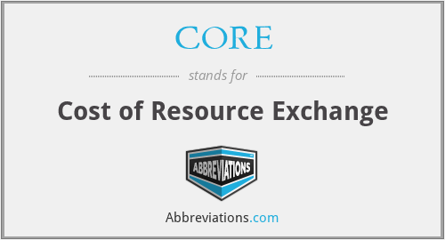 CORE - Cost of Resource Exchange