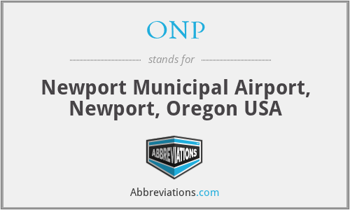 ONP - Newport Municipal Airport, Newport, Oregon USA