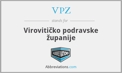 VPZ - Virovitičko podravske županije
