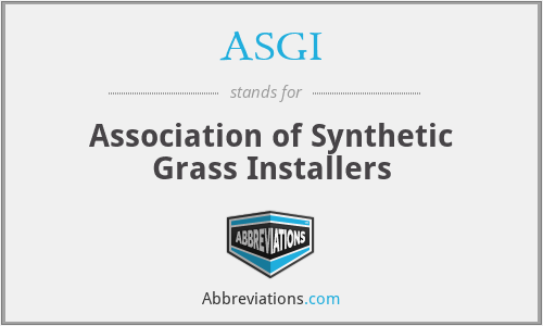 ASGI - Association of Synthetic Grass Installers