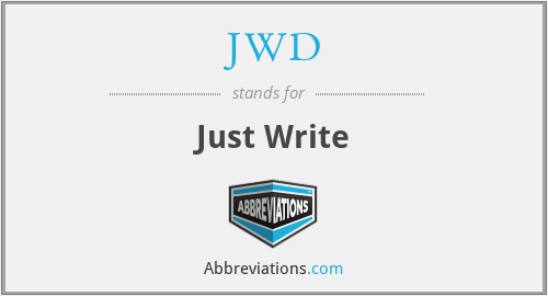 JWD - Just Write