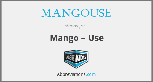 MANGOUSE - Mango – Use