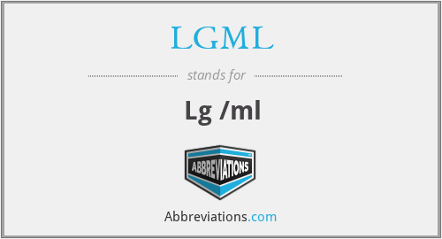 LGML - Lg /ml