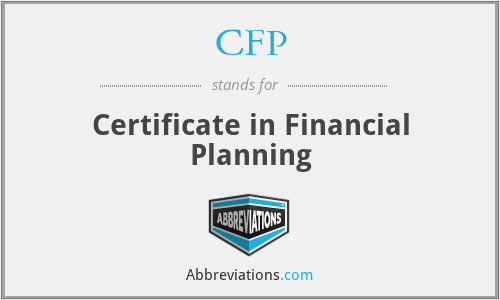 CFP - Certificate in Financial Planning