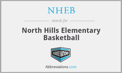 NHEB - North Hills Elementary Basketball