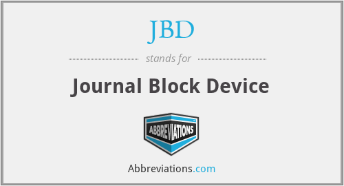 JBD - Journal Block Device