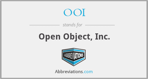 OOI - Open Object, Inc.