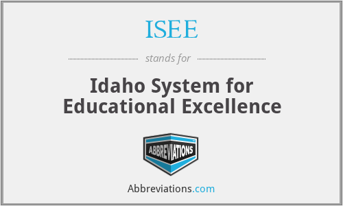 ISEE - Idaho System for Educational Excellence