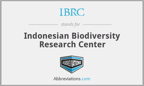 IBRC - Indonesian Biodiversity Research Center