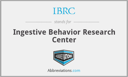 IBRC - Ingestive Behavior Research Center