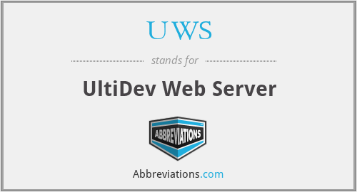 UWS - UltiDev Web Server