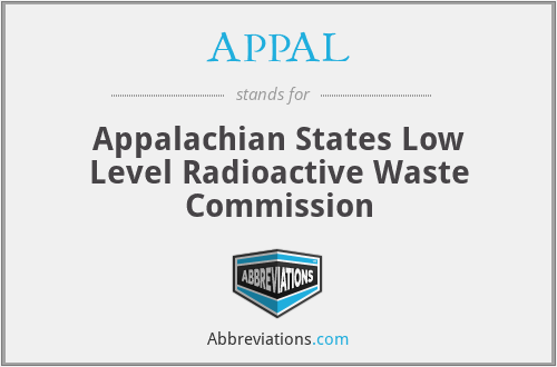 APPAL - Appalachian States Low Level Radioactive Waste Commission