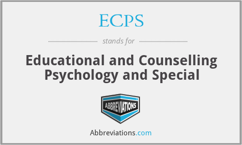 ECPS - Educational and Counselling Psychology and Special