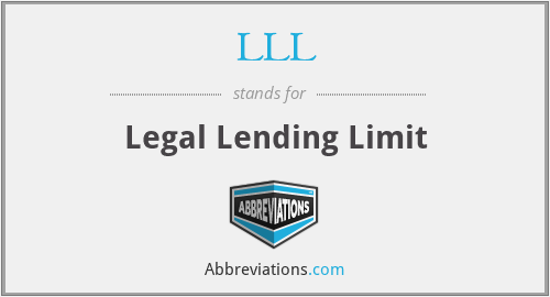 LLL - Legal Lending Limit
