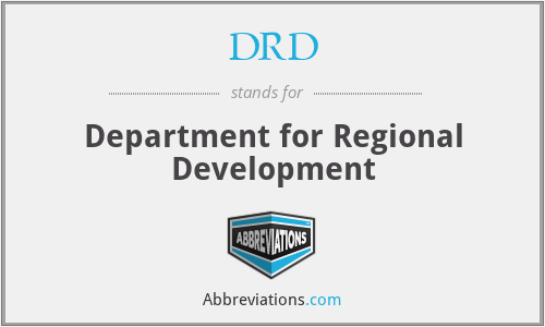 DRD - Department for Regional Development