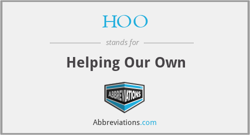 HOO - Helping Our Own