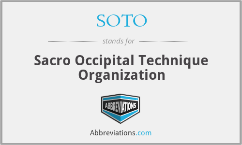 SOTO - Sacro Occipital Technique Organization
