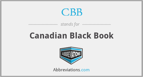 CBB - Canadian Black Book