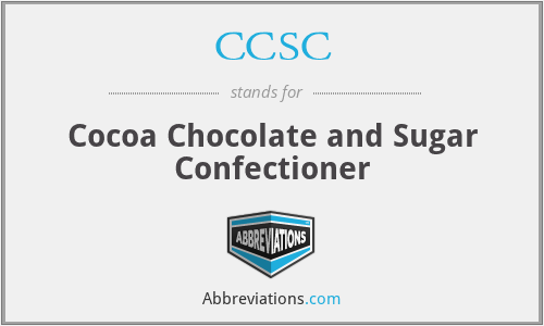CCSC - Cocoa Chocolate and Sugar Confectioner