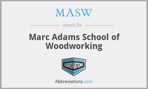 MASW - Marc Adams School of Woodworking