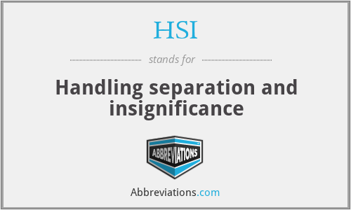 HSI - Handling separation and insigniﬁcance