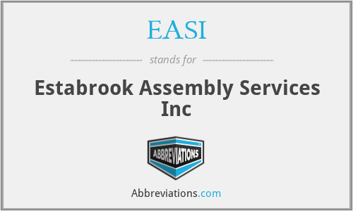 EASI - Estabrook Assembly Services Inc