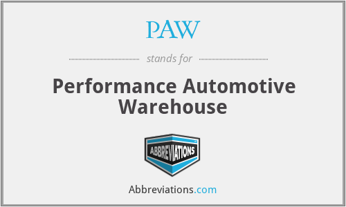 PAW - Performance Automotive Warehouse