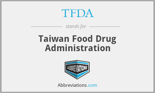 TFDA - Taiwan Food Drug Administration