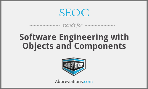 SEOC - Software Engineering with Objects and Components