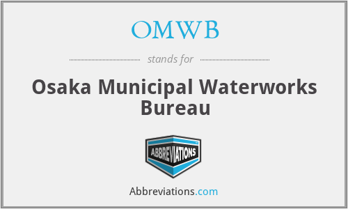 OMWB - Osaka Municipal Waterworks Bureau