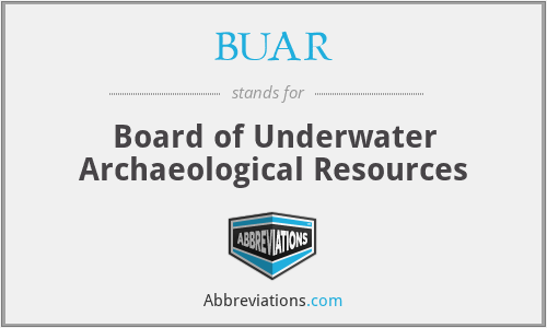 BUAR - Board of Underwater Archaeological Resources